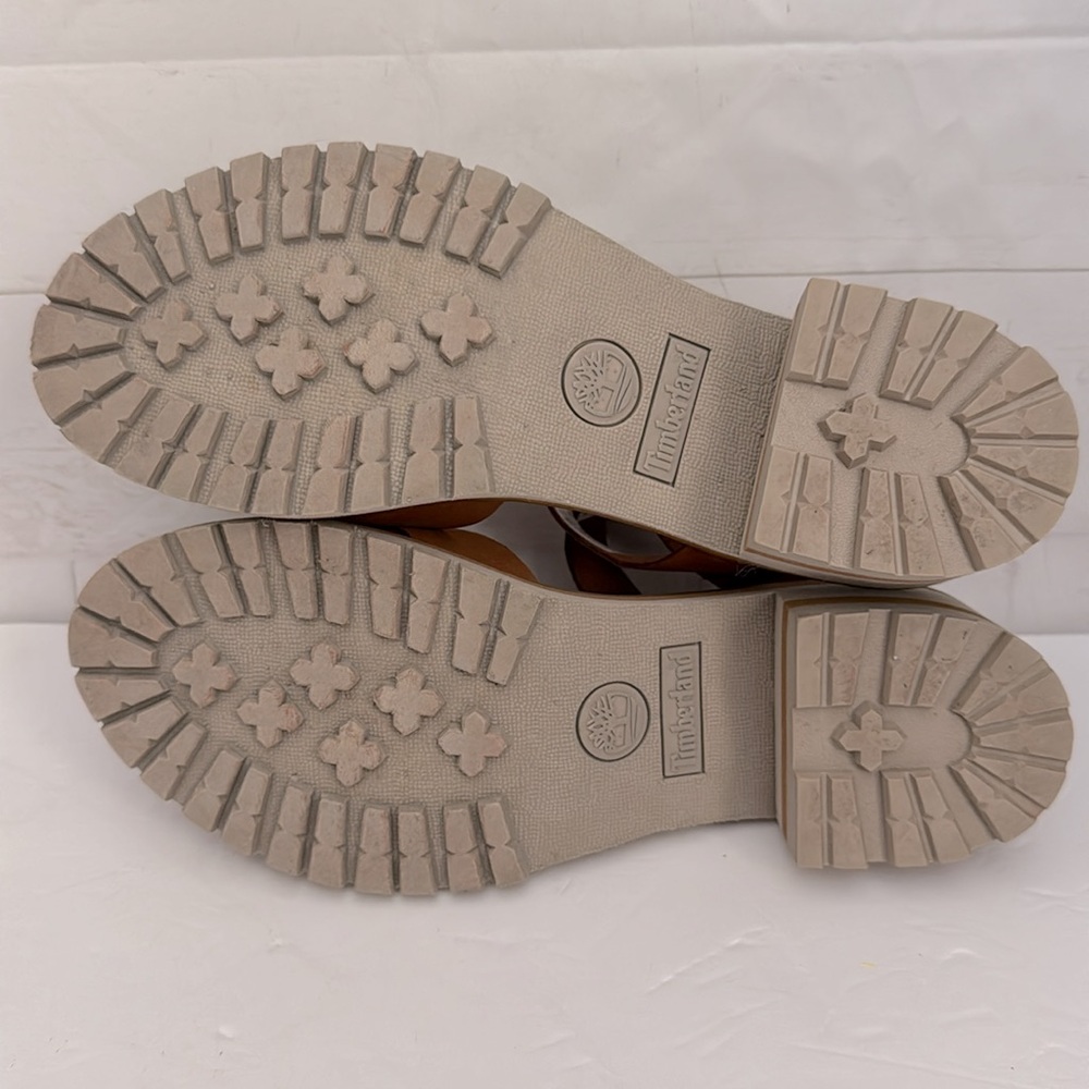 Timberland Size 9 Violet Marsh Cross Band Sandals Lug Sole Brown Strappy Sandals - Picture 5 of 8